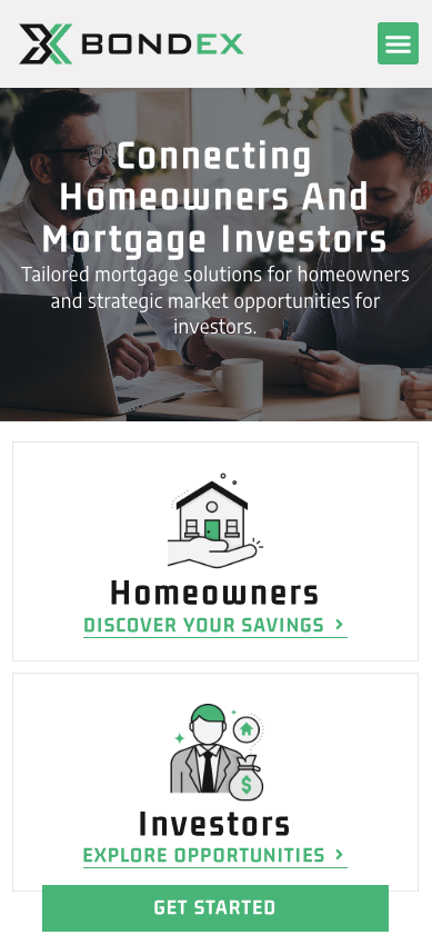 BondEX mobile — Home